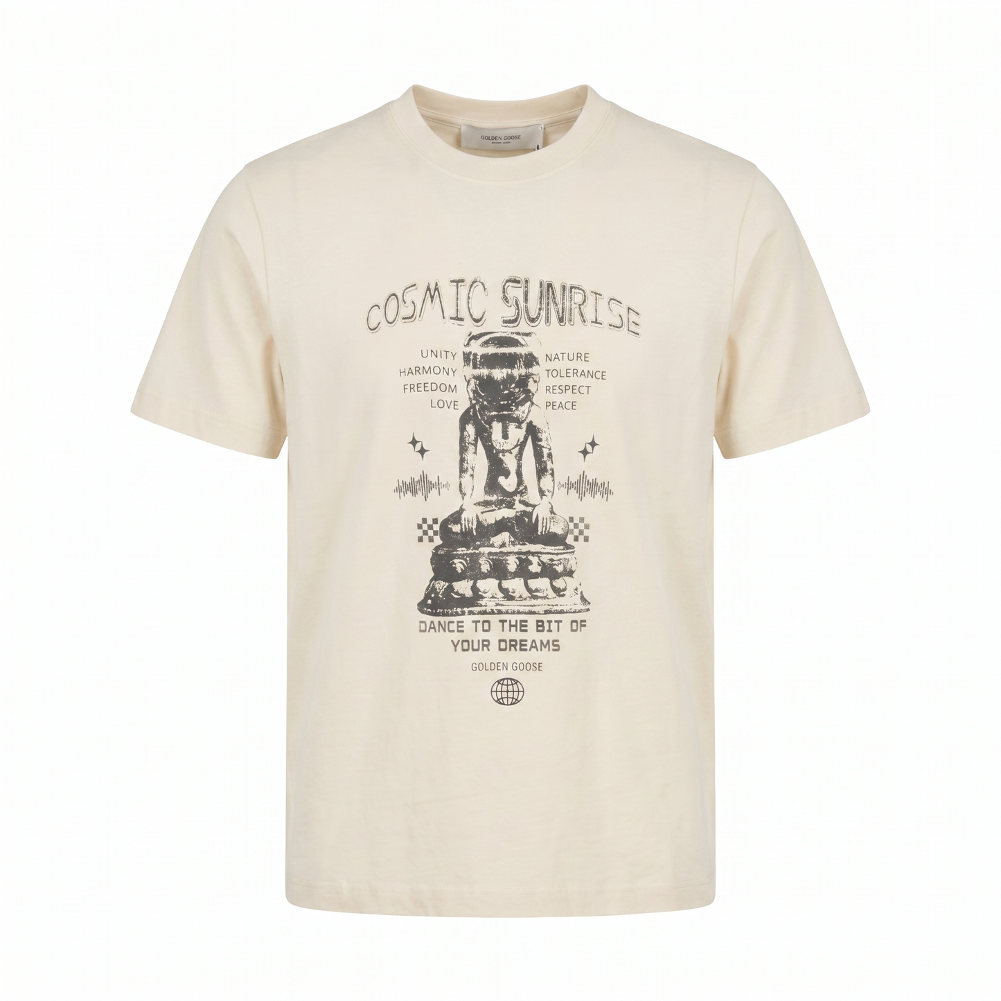 Golden Goose Cosmic Sunrise Graphic T-Shirt – Cream