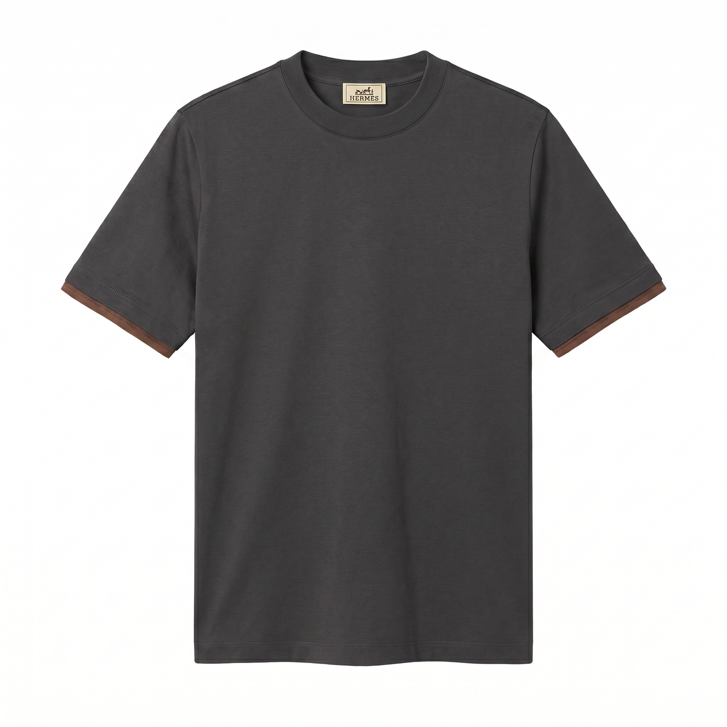 Hermès Essential Crew Neck T-Shirt – Dark black