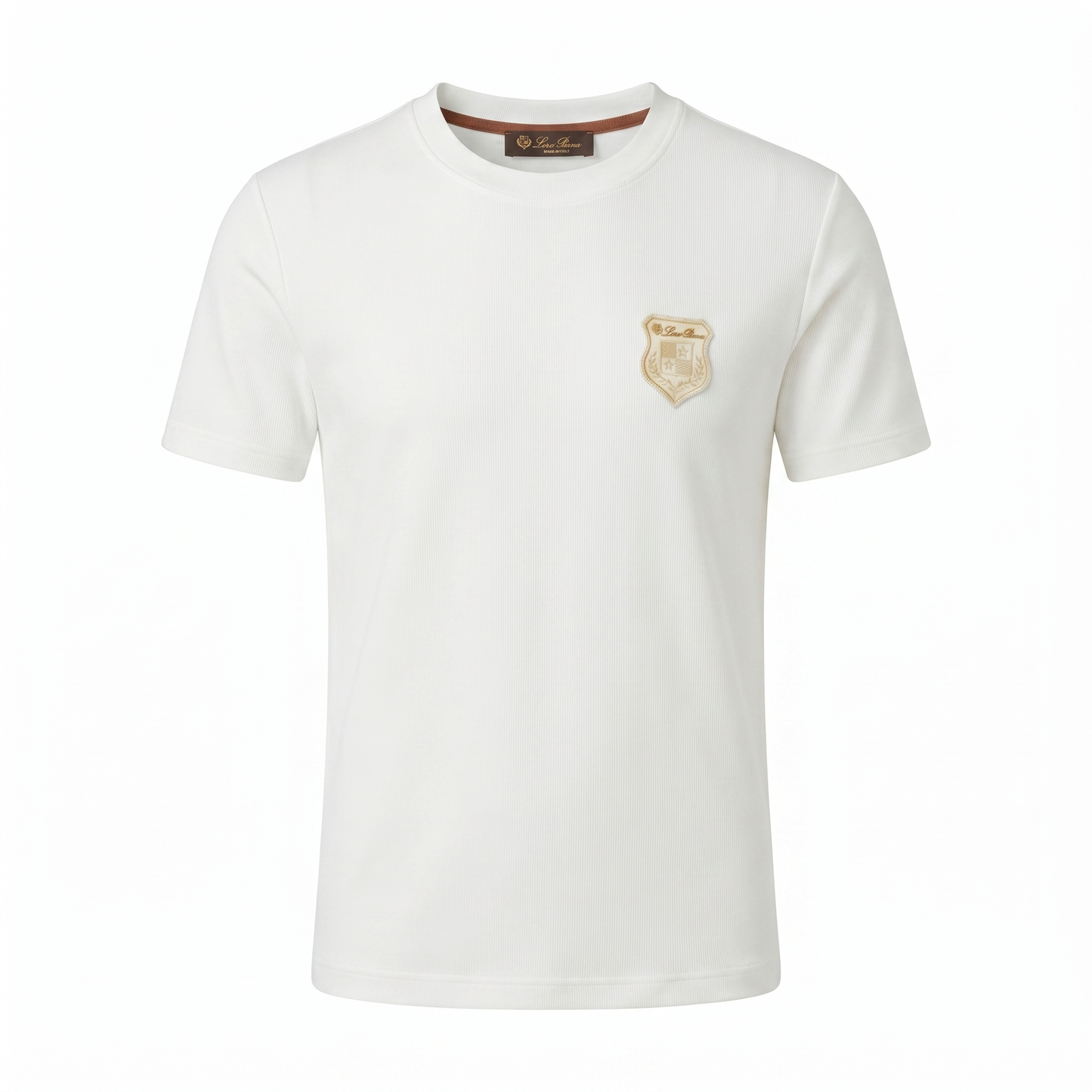 Loro Piana Crest Minimal T-Shirt – White