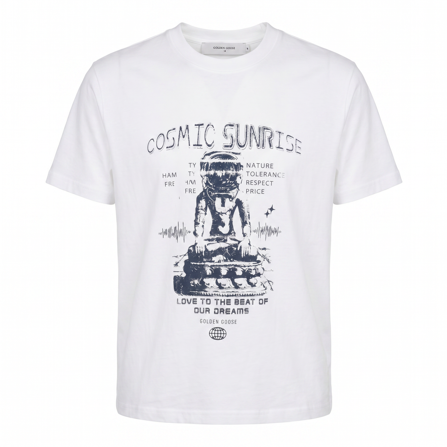 Golden Goose Cosmic Sunrise Graphic T-Shirt – White