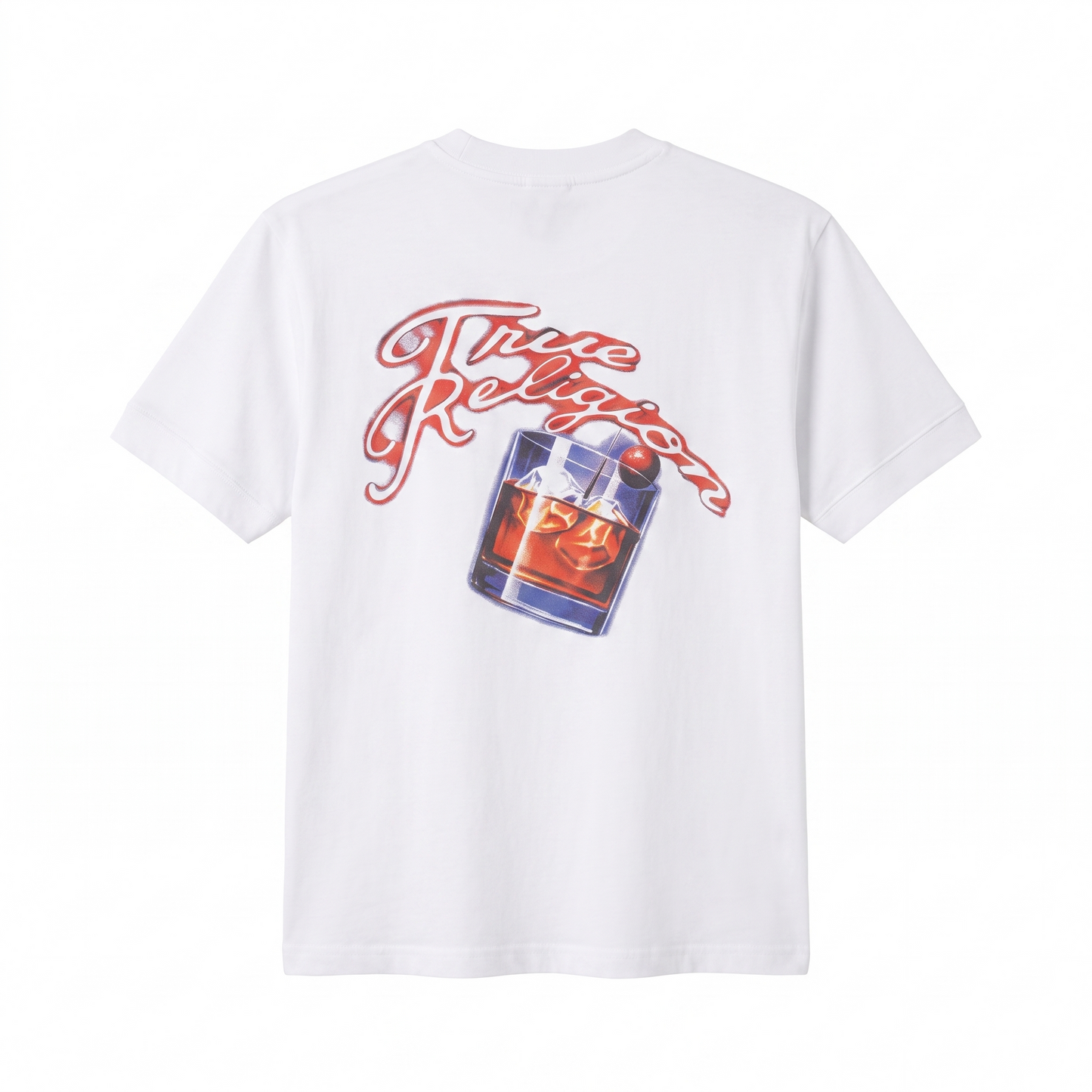 True Religion Cocktail Graphic White T-Shirt