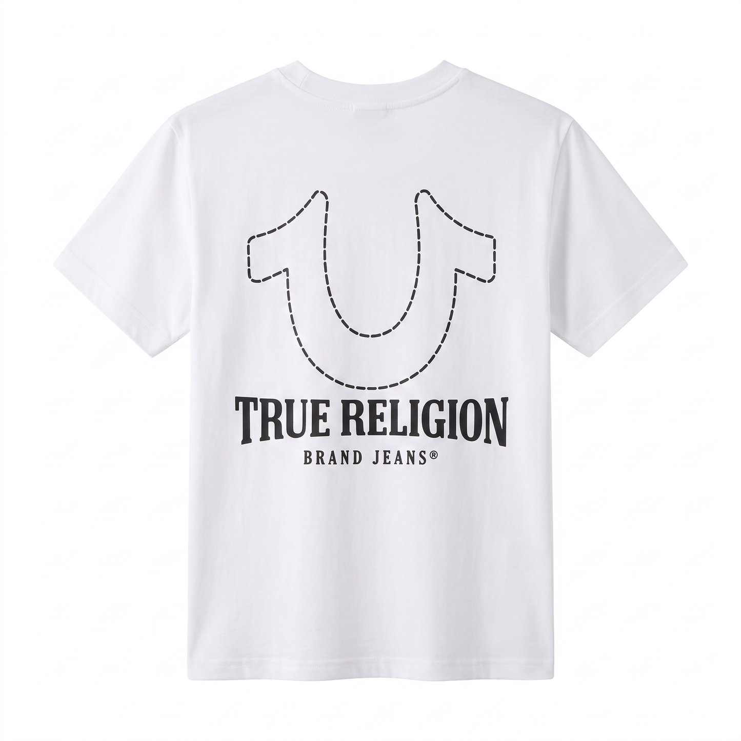 True Religion Outline Logo Graphic White T-Shirt