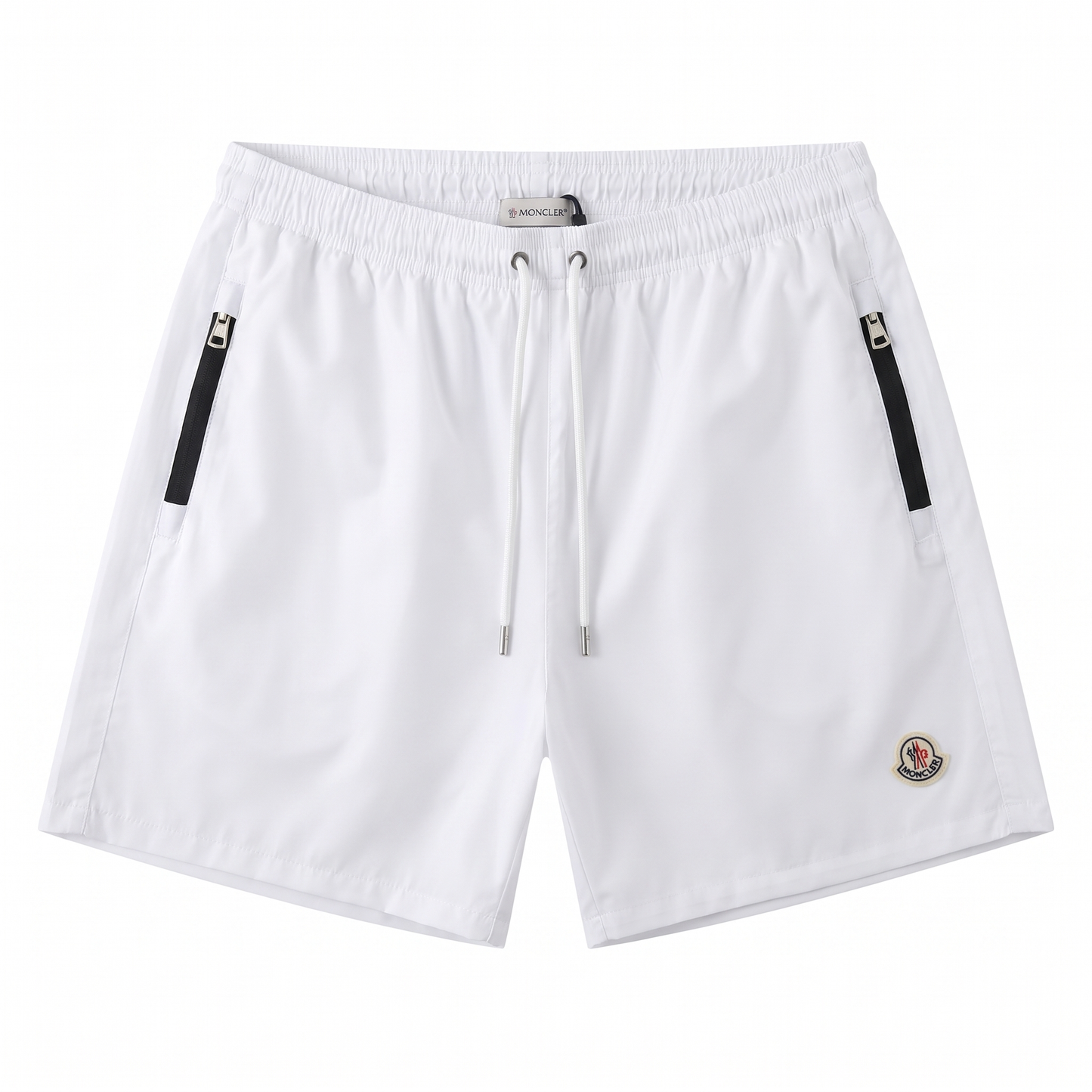 Moncler Logo Swim Shorts - White