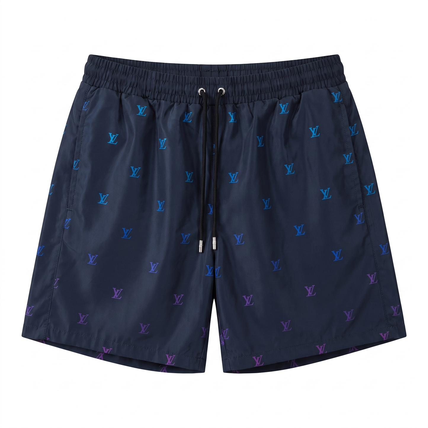 Louis Vuitton Monogram Print Swim Shorts - Navy