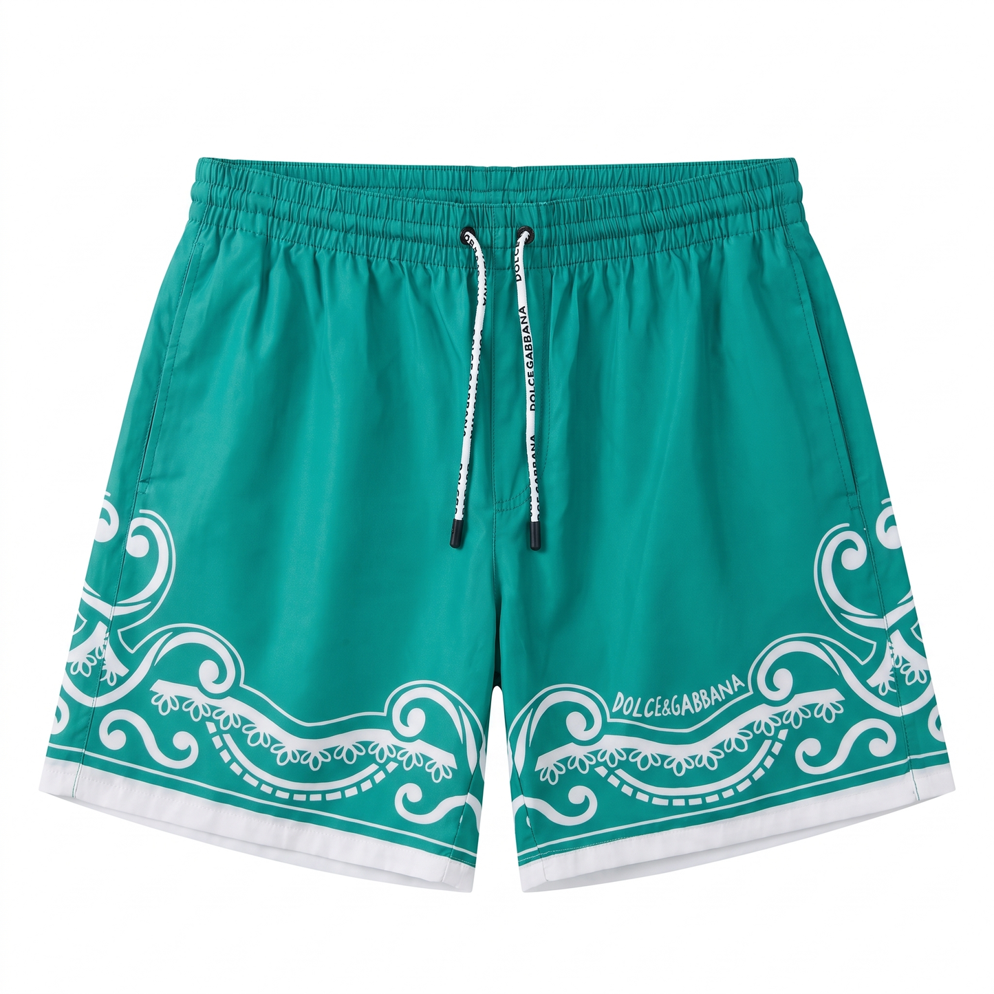 Dolce & Gabbana Majolica Print Swim Shorts - Turquoise