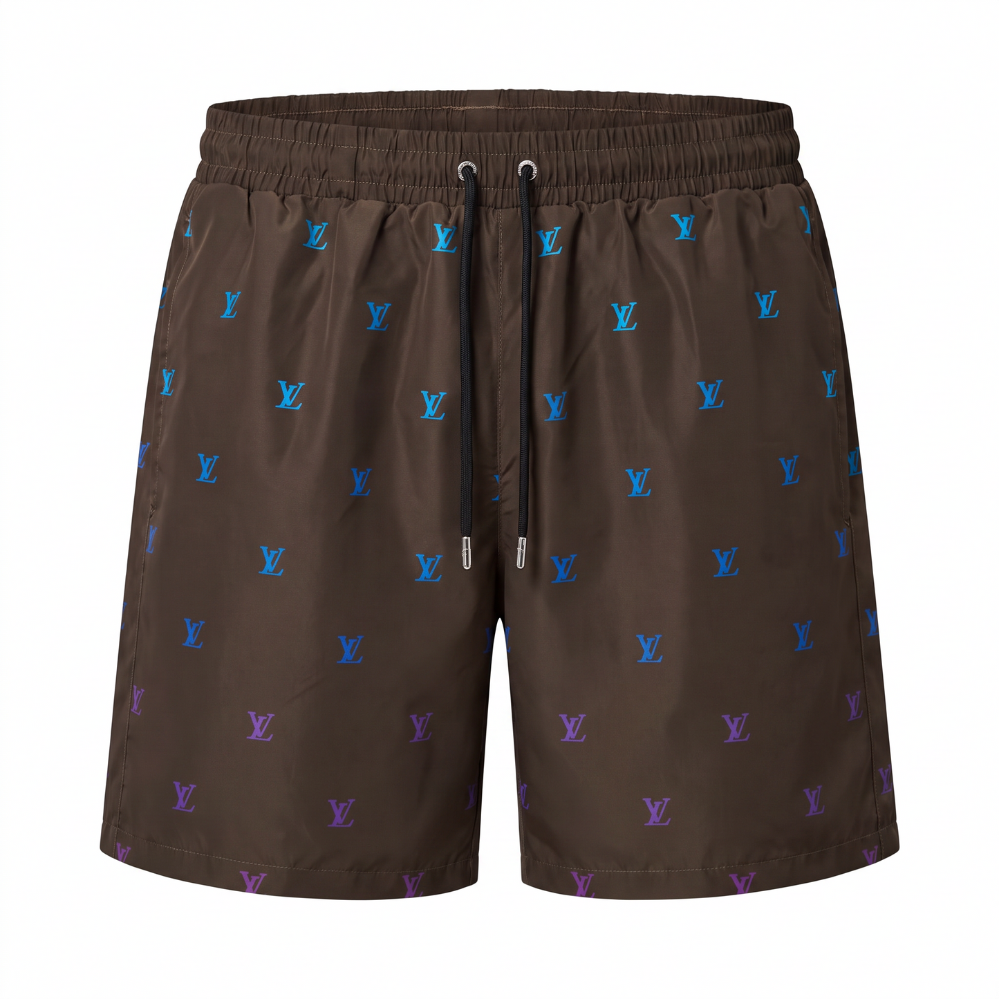 Louis Vuitton Monogram Print Swim Shorts - Brown