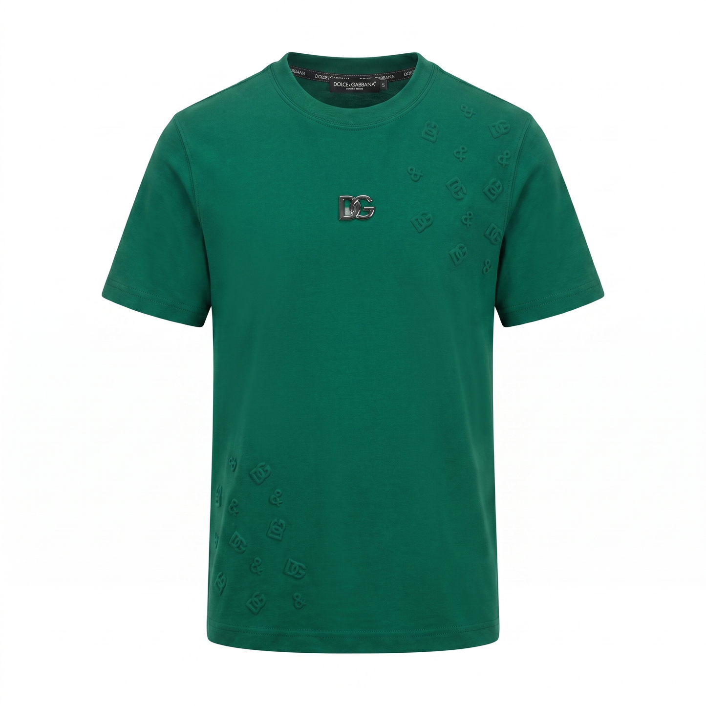 Dolce & Gabbana DG Logo Embossed T-Shirt – Green