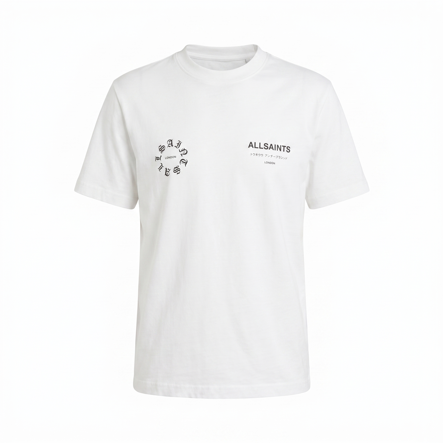 AllSaints Graphic Logo T-Shirt – White