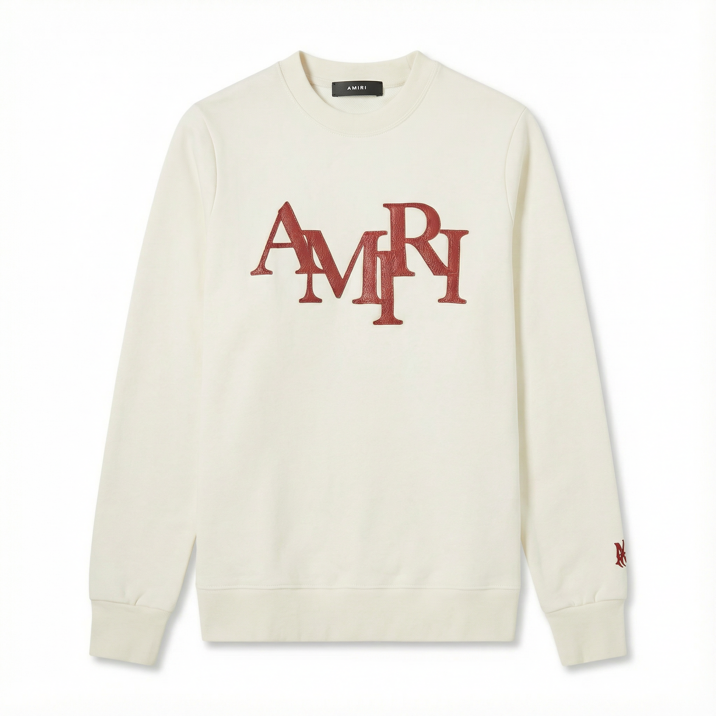 AMIRI Leather Logo Sweatshirt