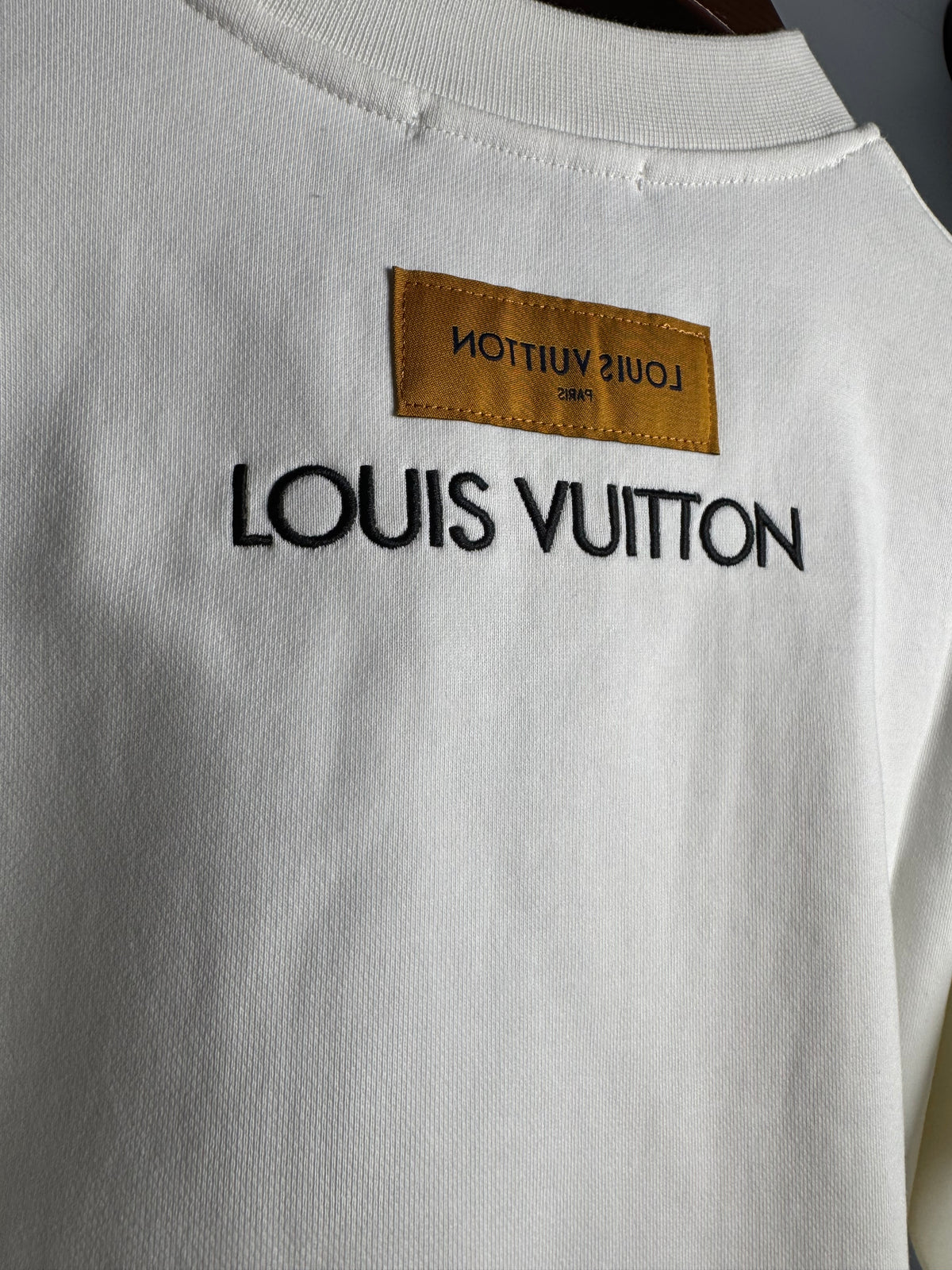 Louis Vuitton Baroque Embroidered LV Sweatshirt – White