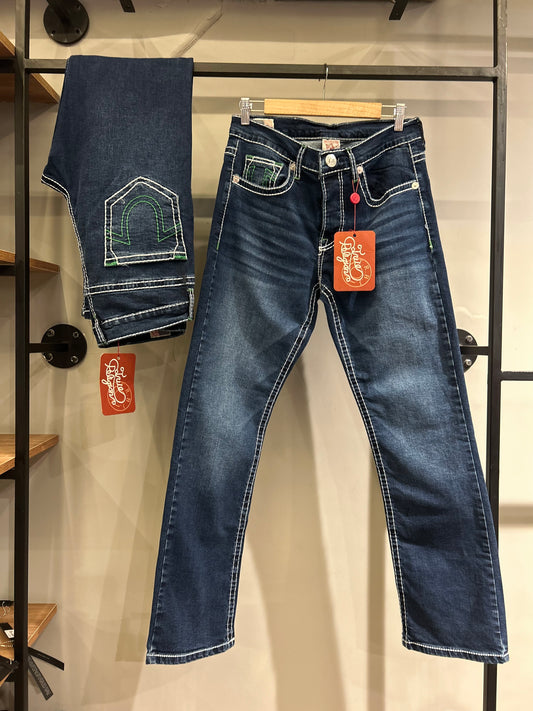 TRUE RELIGION RICKY FLAP STRAIGHT JEANS