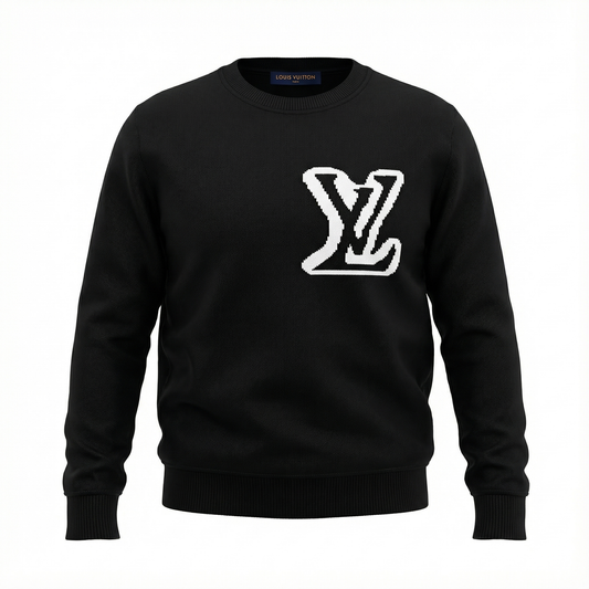 Louis Vuitton Classic Knit Crewneck – Black