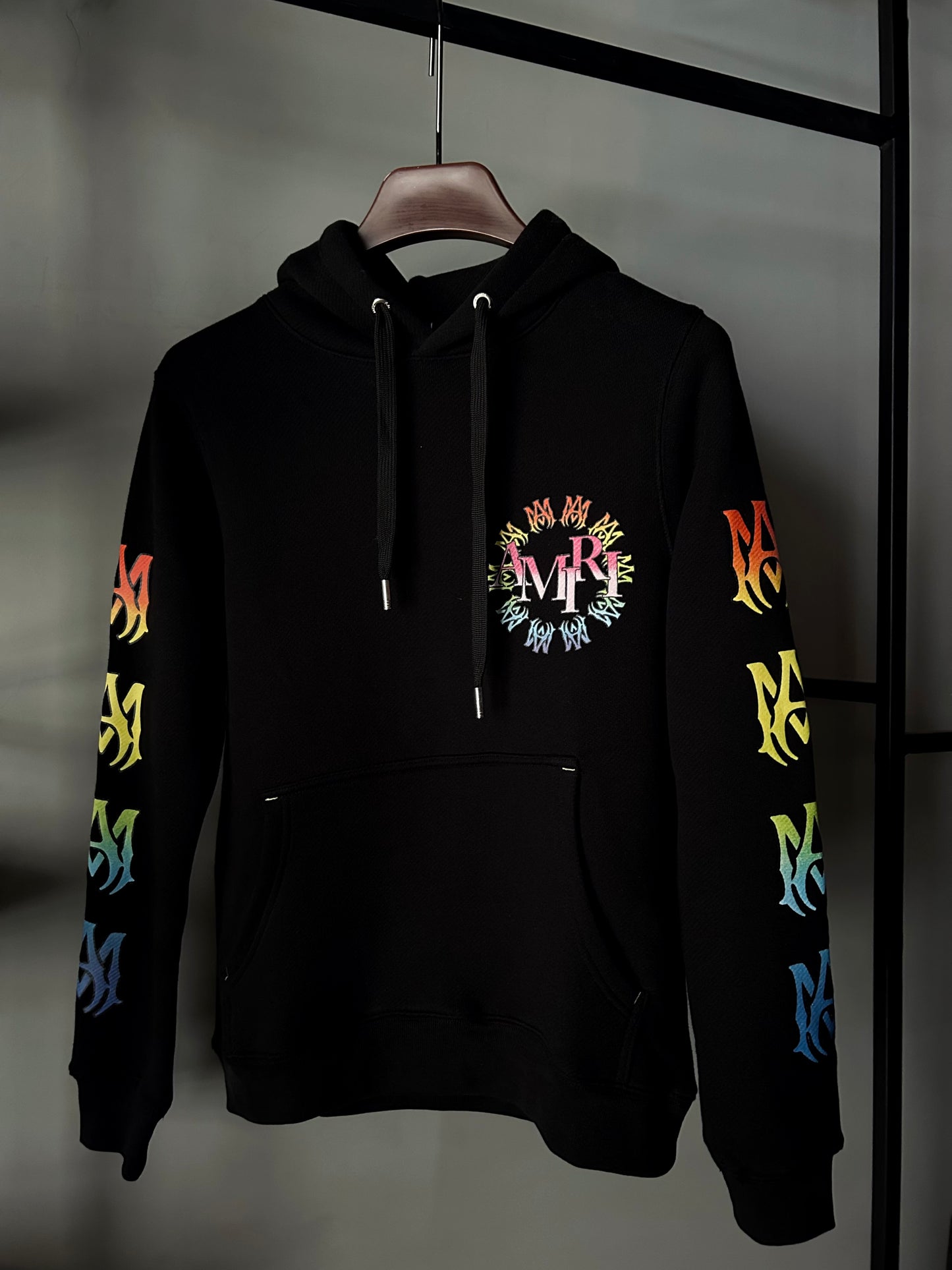 AMIRI spectrum logo hoodie “black”