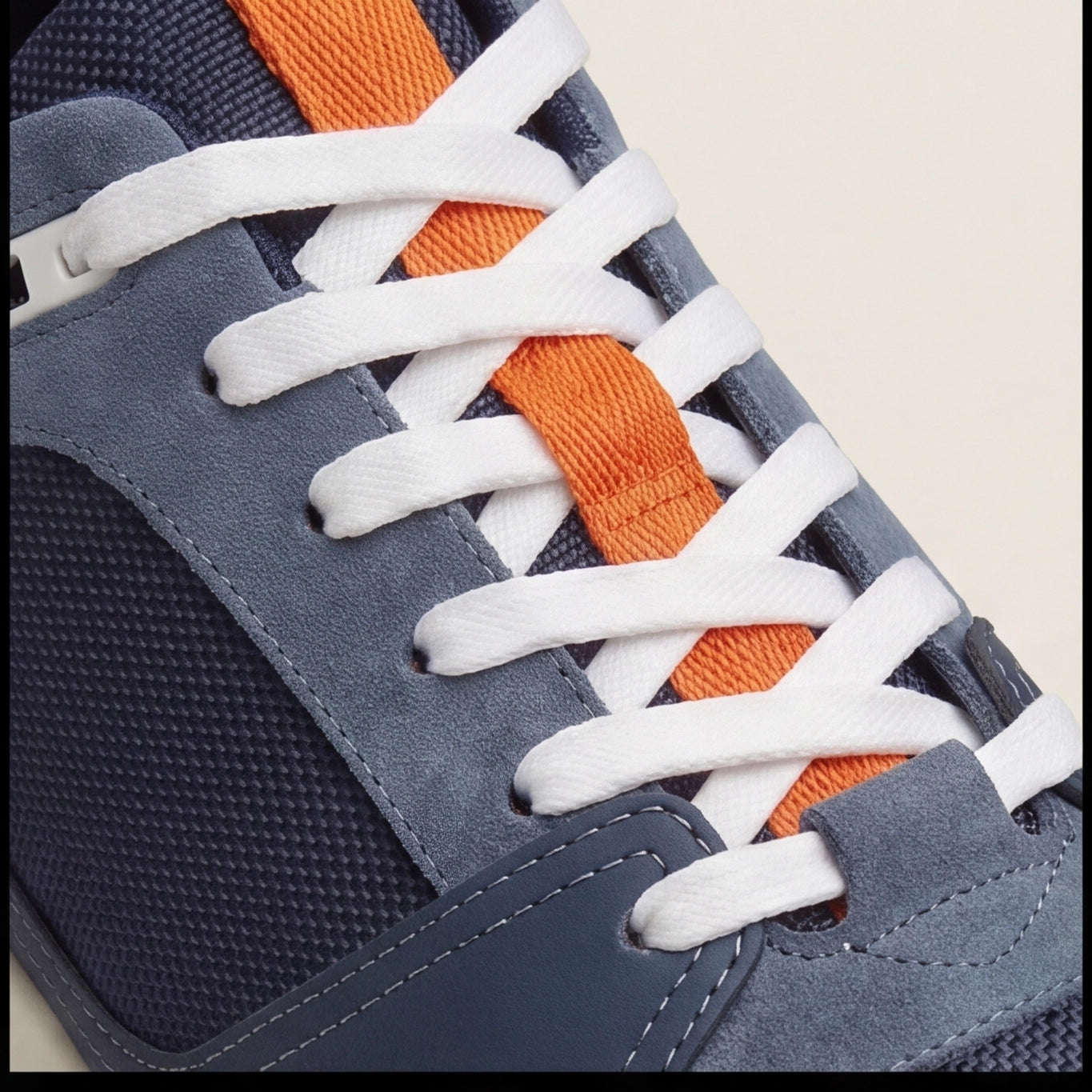 Hermès Apex Trail Sneakers – Navy Blue & Orange