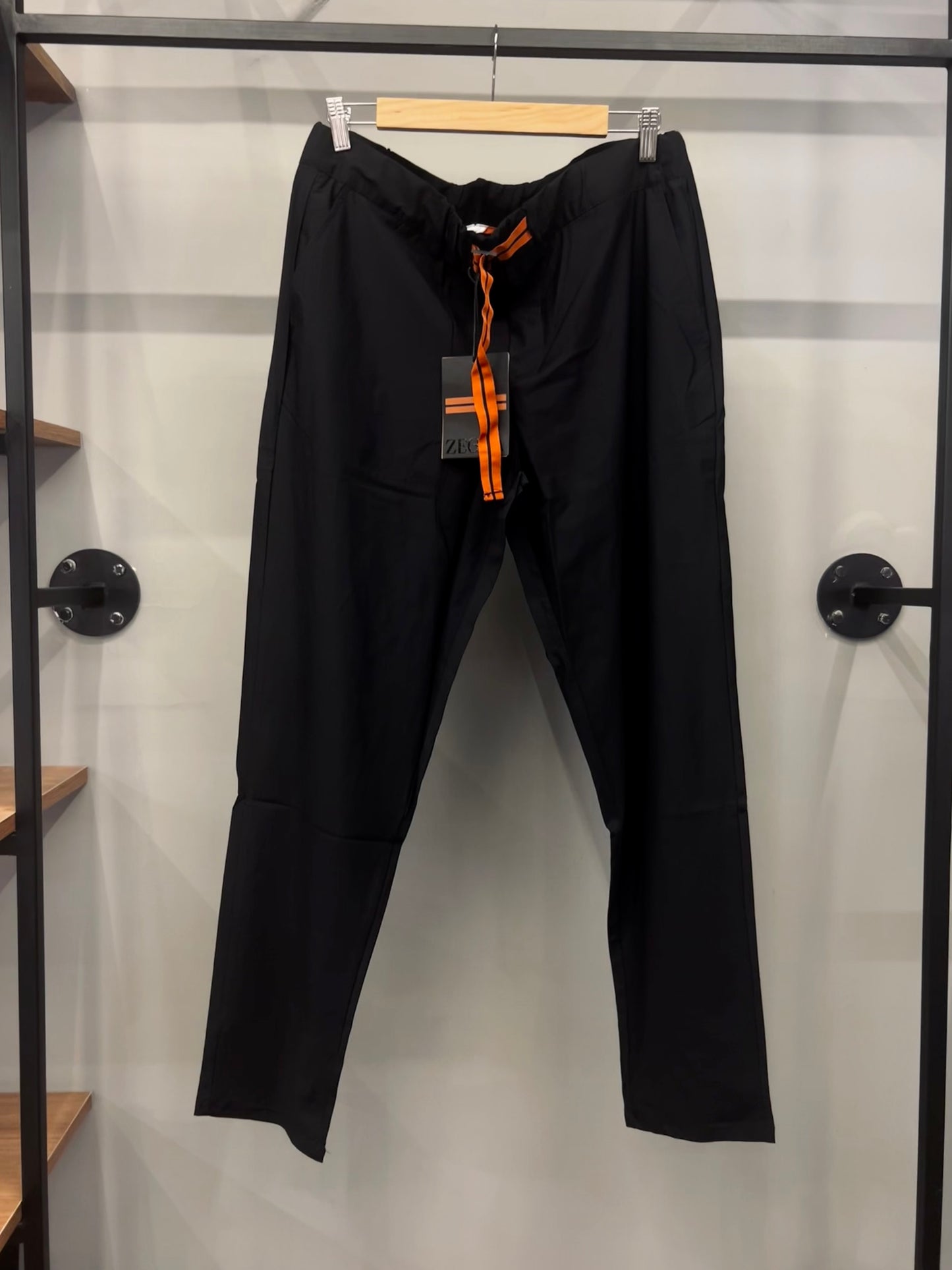 ZEGNA Black Trofeo Linen Pants