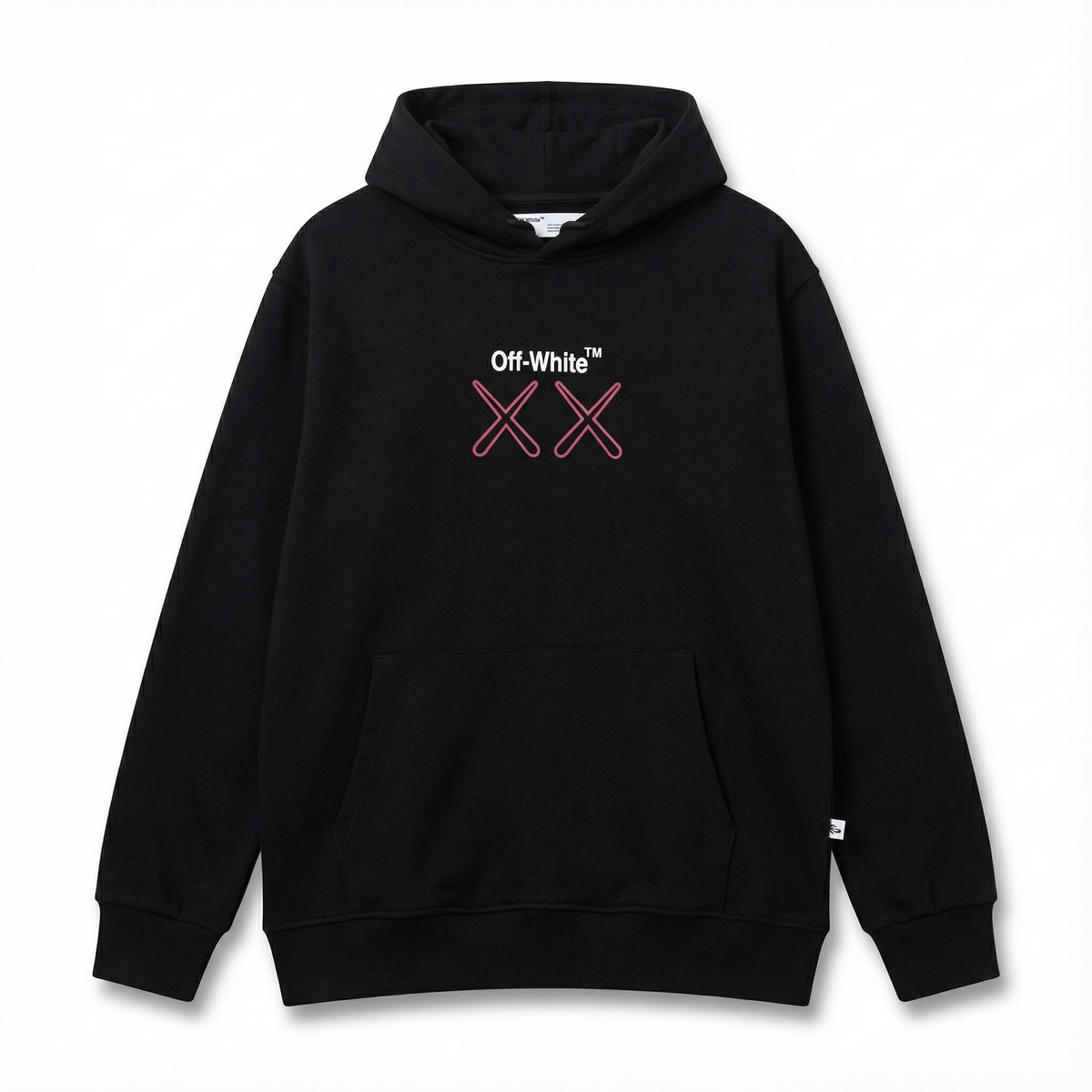 Off- white stamp Hoodie “black”
