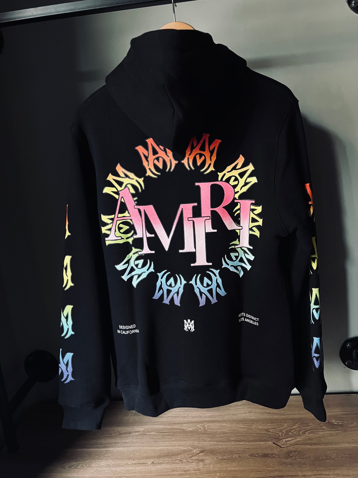 AMIRI spectrum logo hoodie “black”