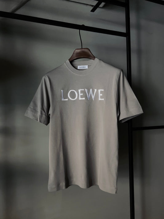 LOEWE Embroidered T-shirt Grey