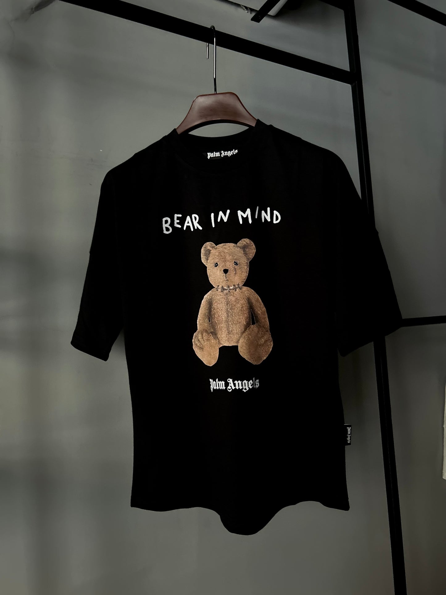 PALM ANGELS BEAR IN MIND OVER  Black