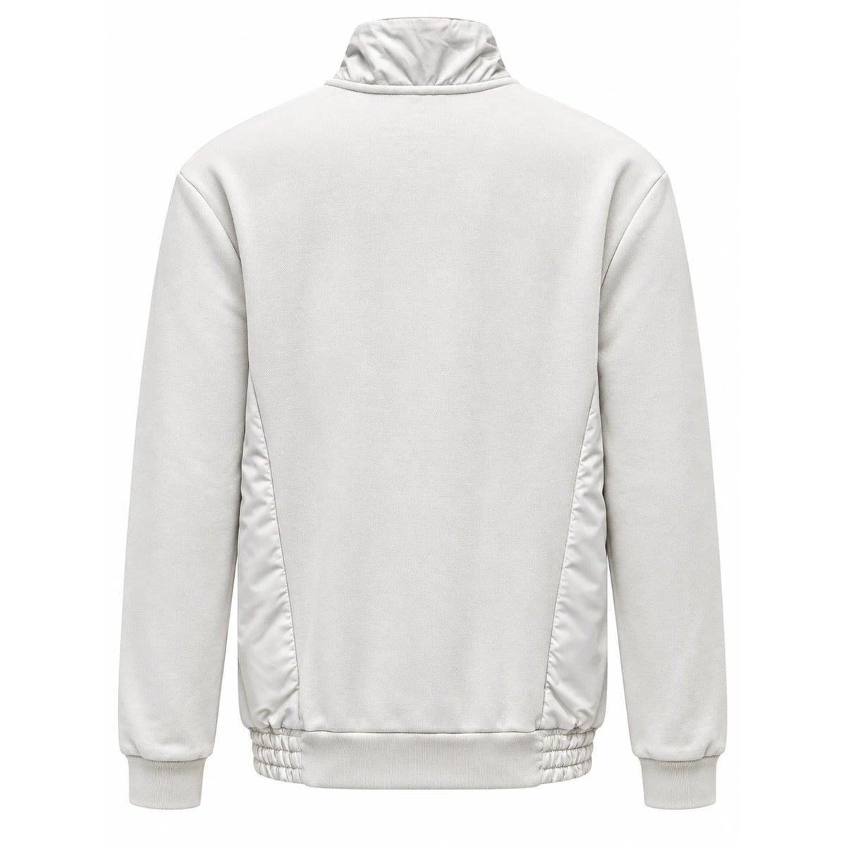 Off-white Lacoste sweatshirt with woven side panels, back view