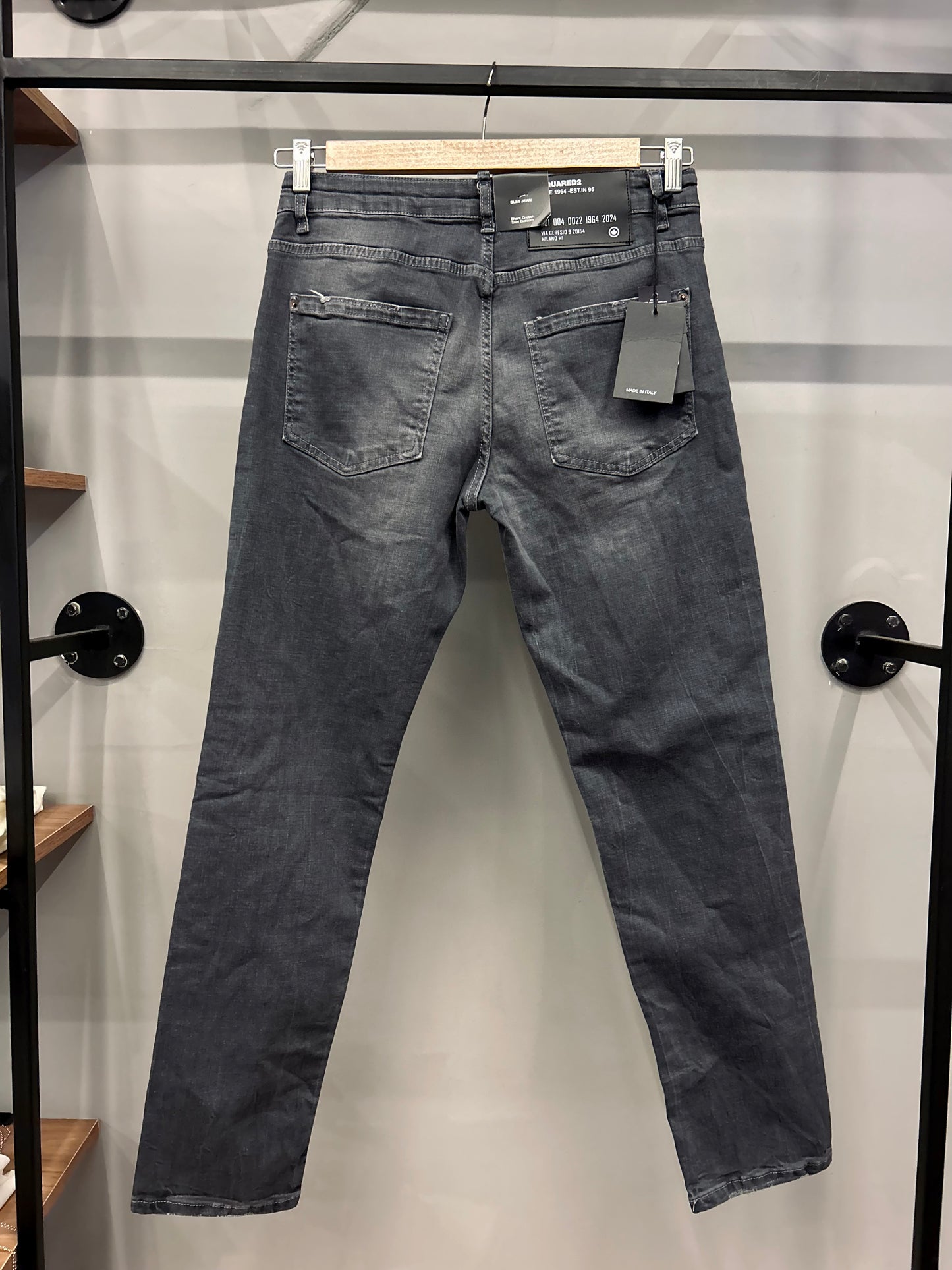 Dsquared2 CATTEN BROSS Skater Fit denim jeans Grey