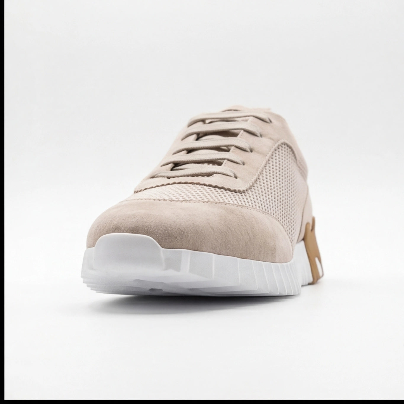 Hermès Mesh Suede Chunky Sole Beige