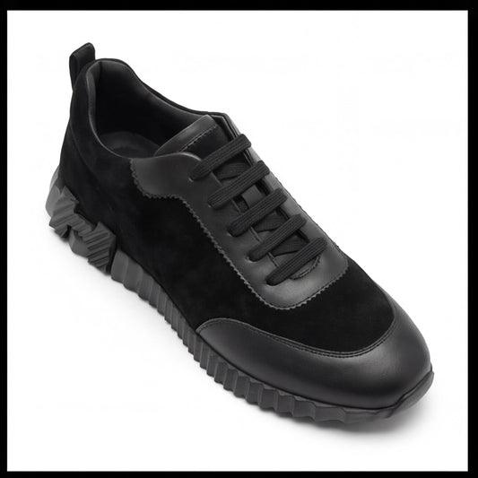 Hermès Black Premium Chunky Knit Sneakers