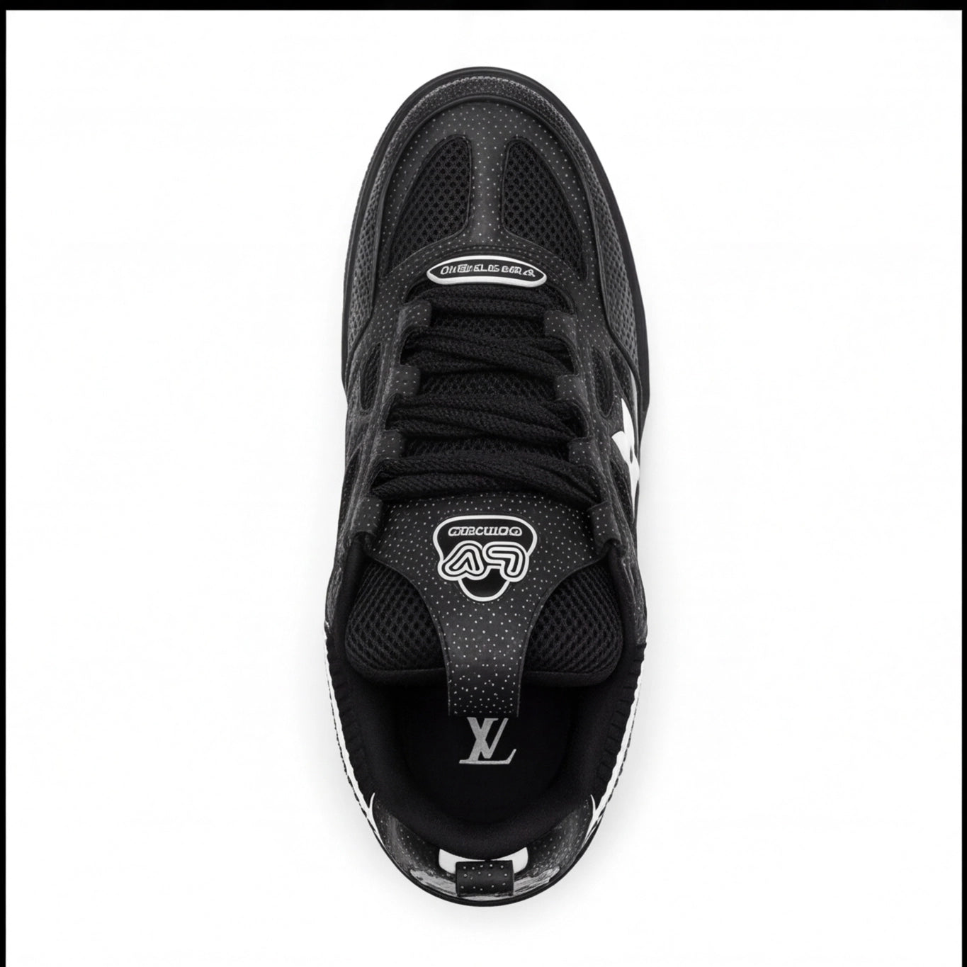 Noir Monogram Chunky Sneaker – Black Luxury Streetwear