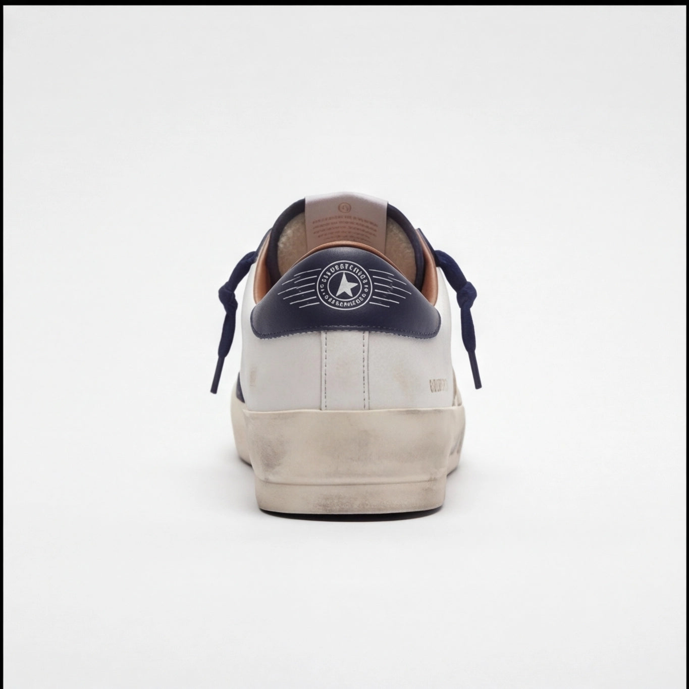 Vintage Star Street Sneaker – White Navy Edition