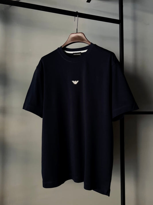EMPORIO ARMANI Metal Logo T-shirt Dark Blue