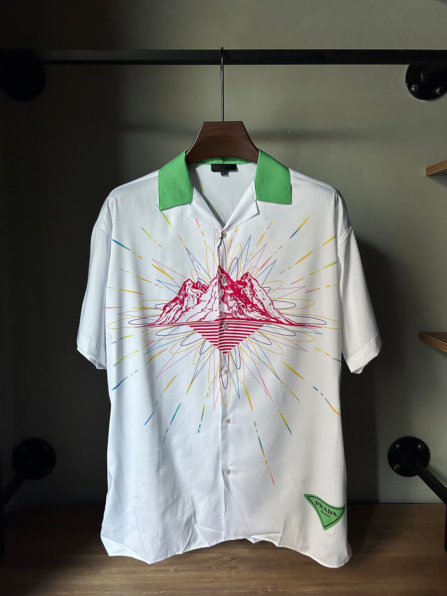 PRADA Printed Stamp Logo Shirt