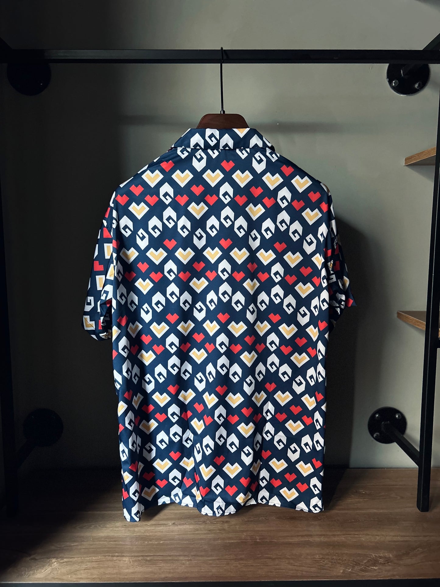 GUCCI Silk Square G Print Shirt