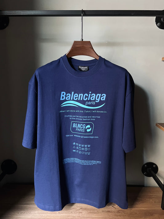 Balenciaga RECYCLE PRINT 'Navy Blue'