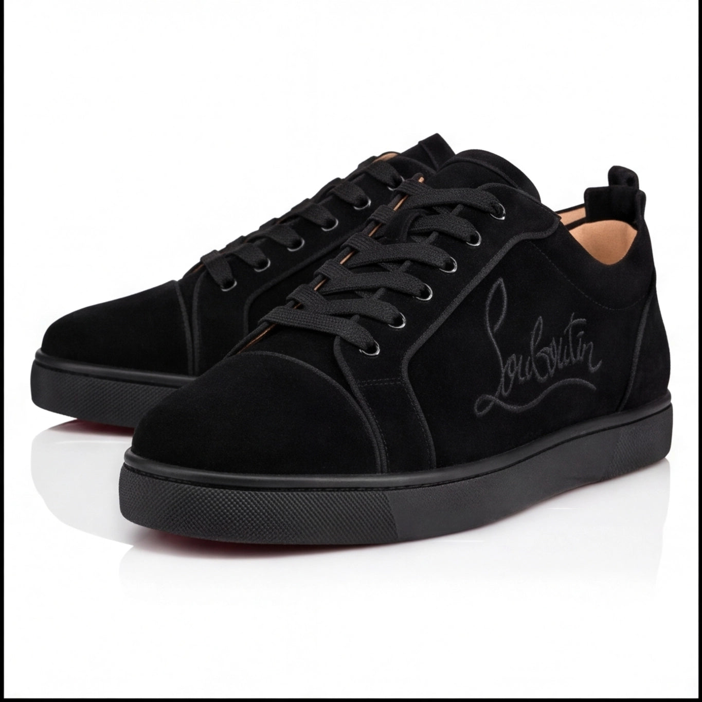 Christian Louboutin Black Suede Sneaker