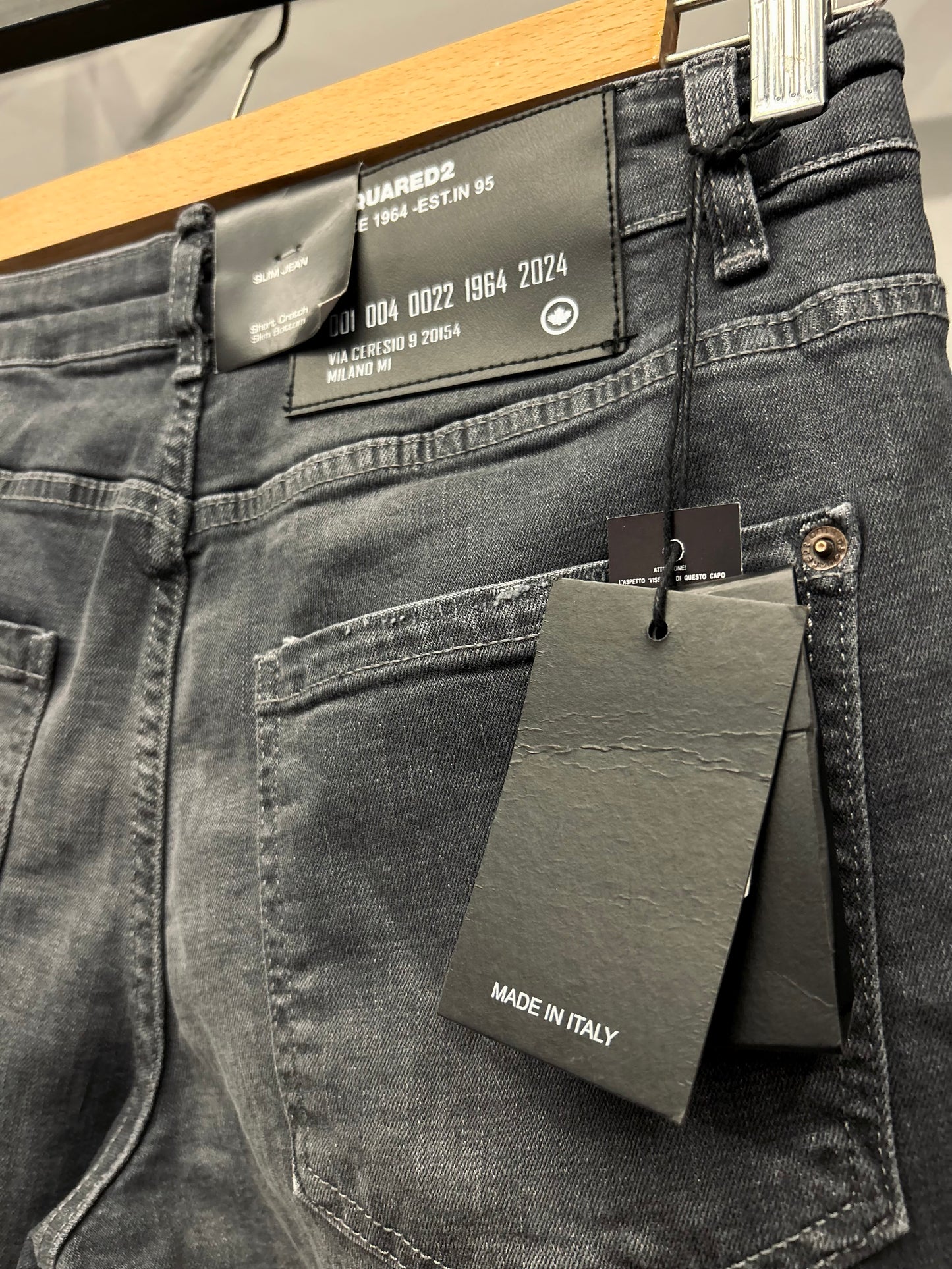 Dsquared2 CATTEN BROSS Skater Fit denim jeans Grey