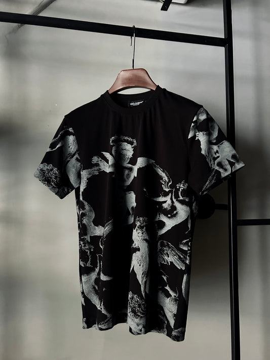 DOLCE&GABBANA Angel-print T-shirt “Black”