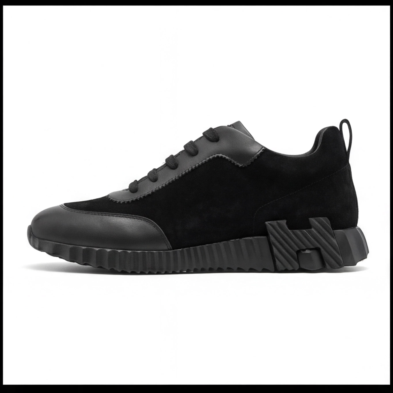 Hermès Black Premium Chunky Knit Sneakers