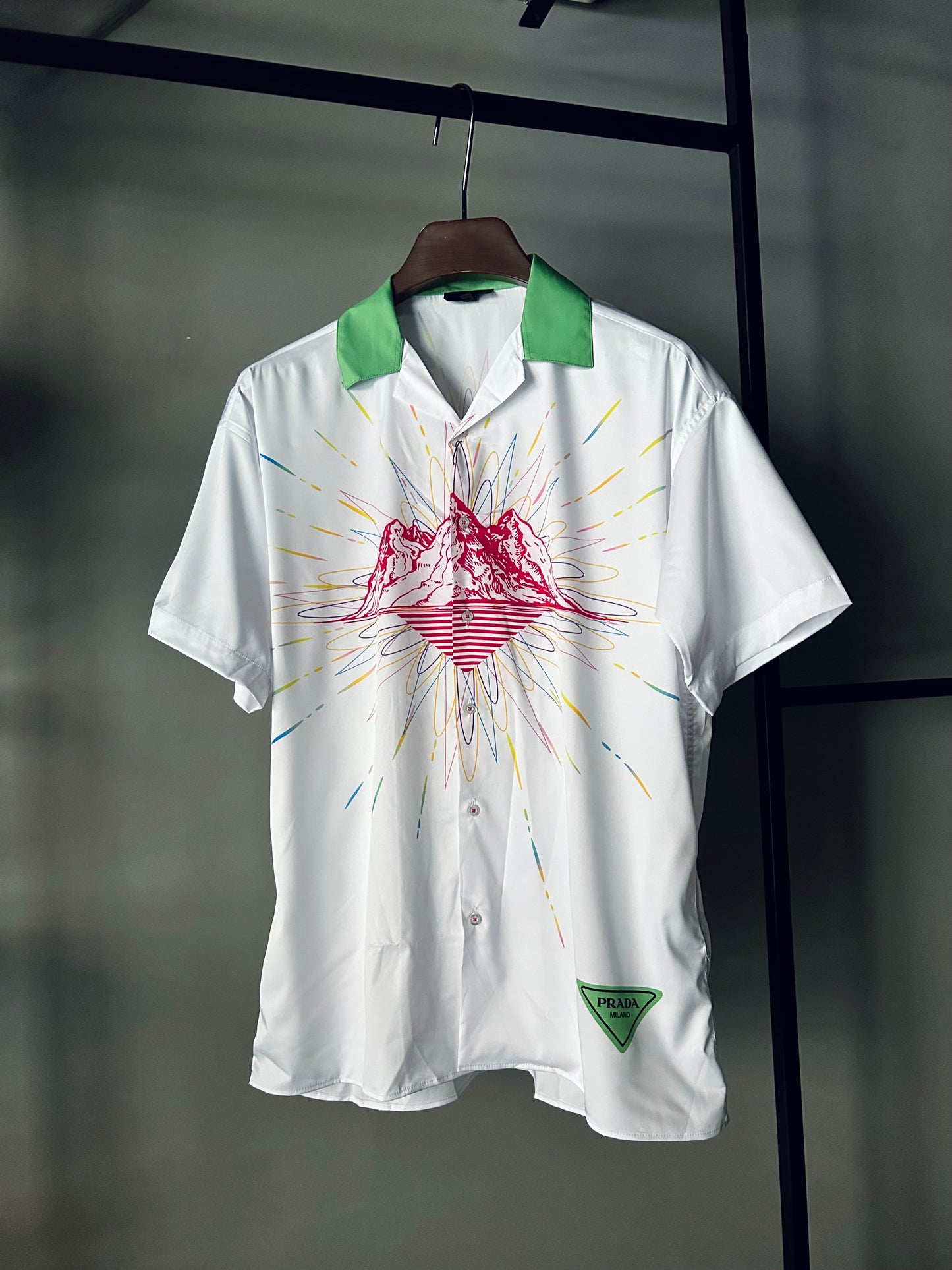 PRADA Printed Stamp Logo Shirt