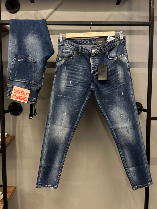 Dsquared2 CATTEN BROSS Slim fit denim jeans Black