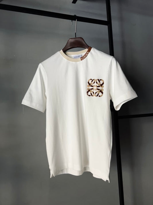 LOEWE Anagram Embroidered Logo T-shirt White