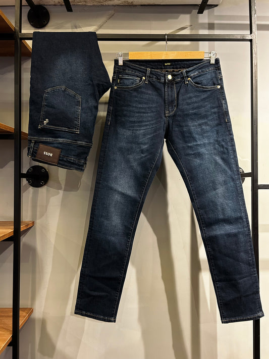 BOSS Delaware Slim Fit Jeans Dark Wash Blue