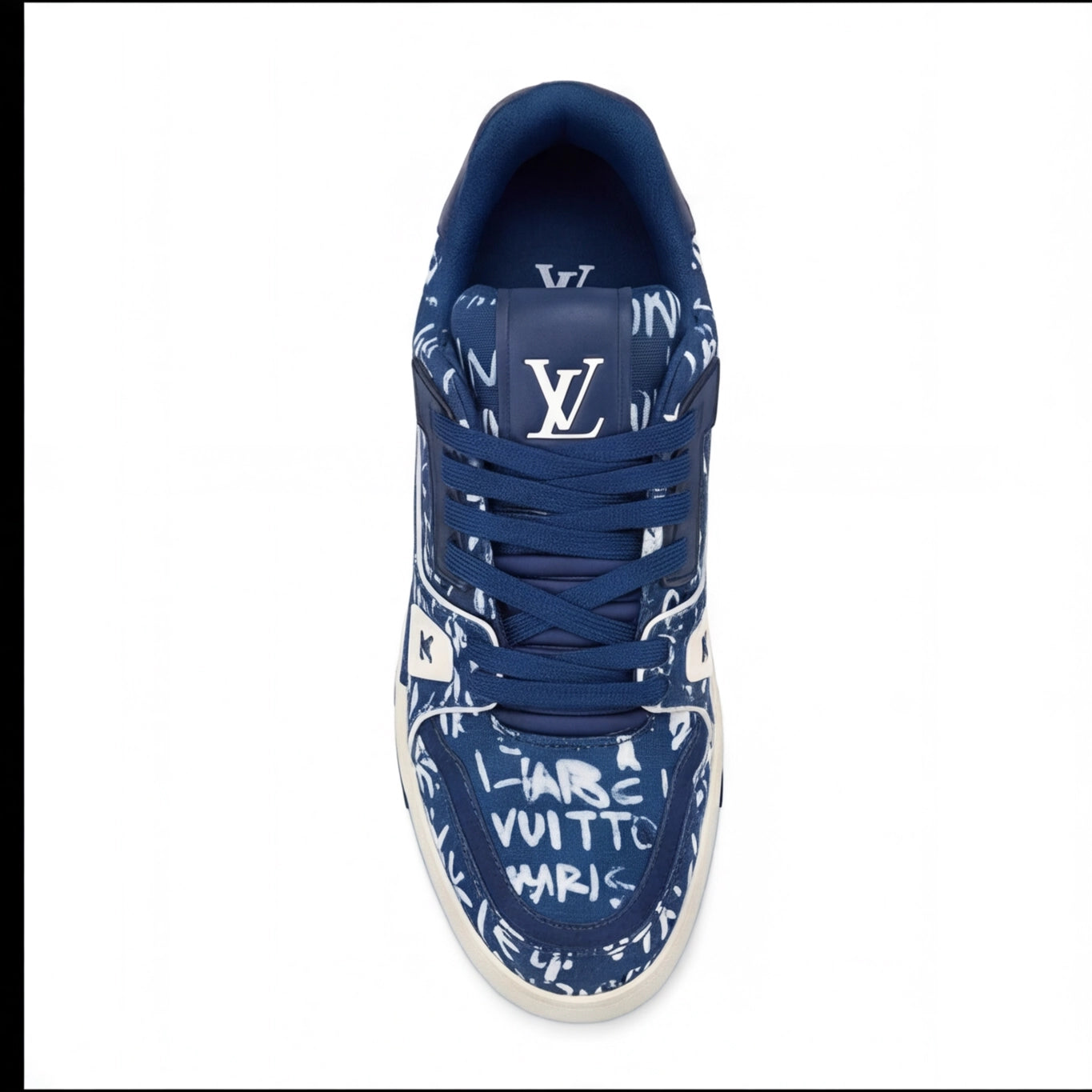 Navy Graffiti Monogram Sneaker