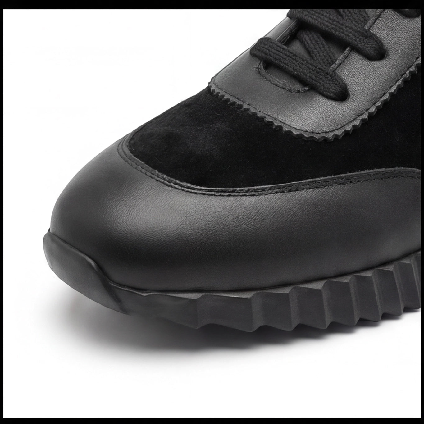 Hermès Black Premium Chunky Knit Sneakers
