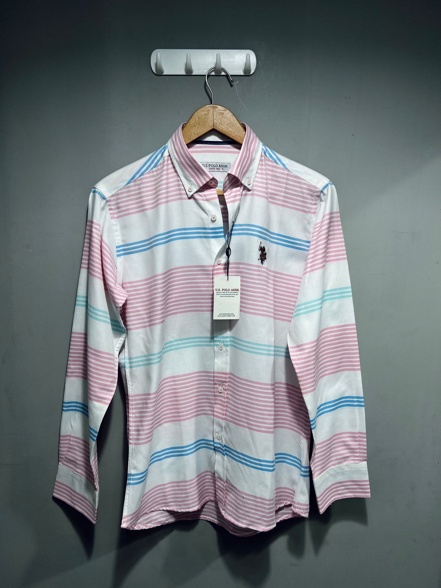 US POLO Horizontal Strips 'Pink'