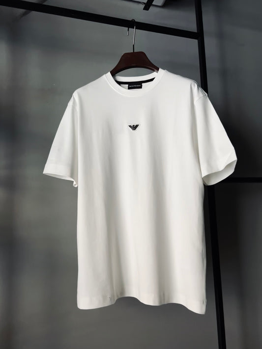 EMPORIO ARMANI Metal Logo T-shirt White