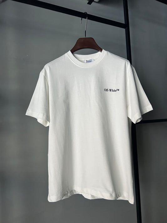 Off-White Gothic Arrow Bowling T-Shirt white