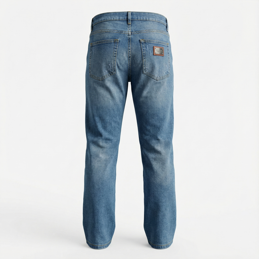 Dolce & Gabbana Signature Logo-Plaque Denim