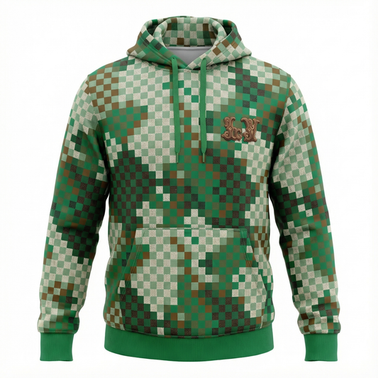 LOUIS VUTTION MONOGRAM EMBROIDERED HOODIE