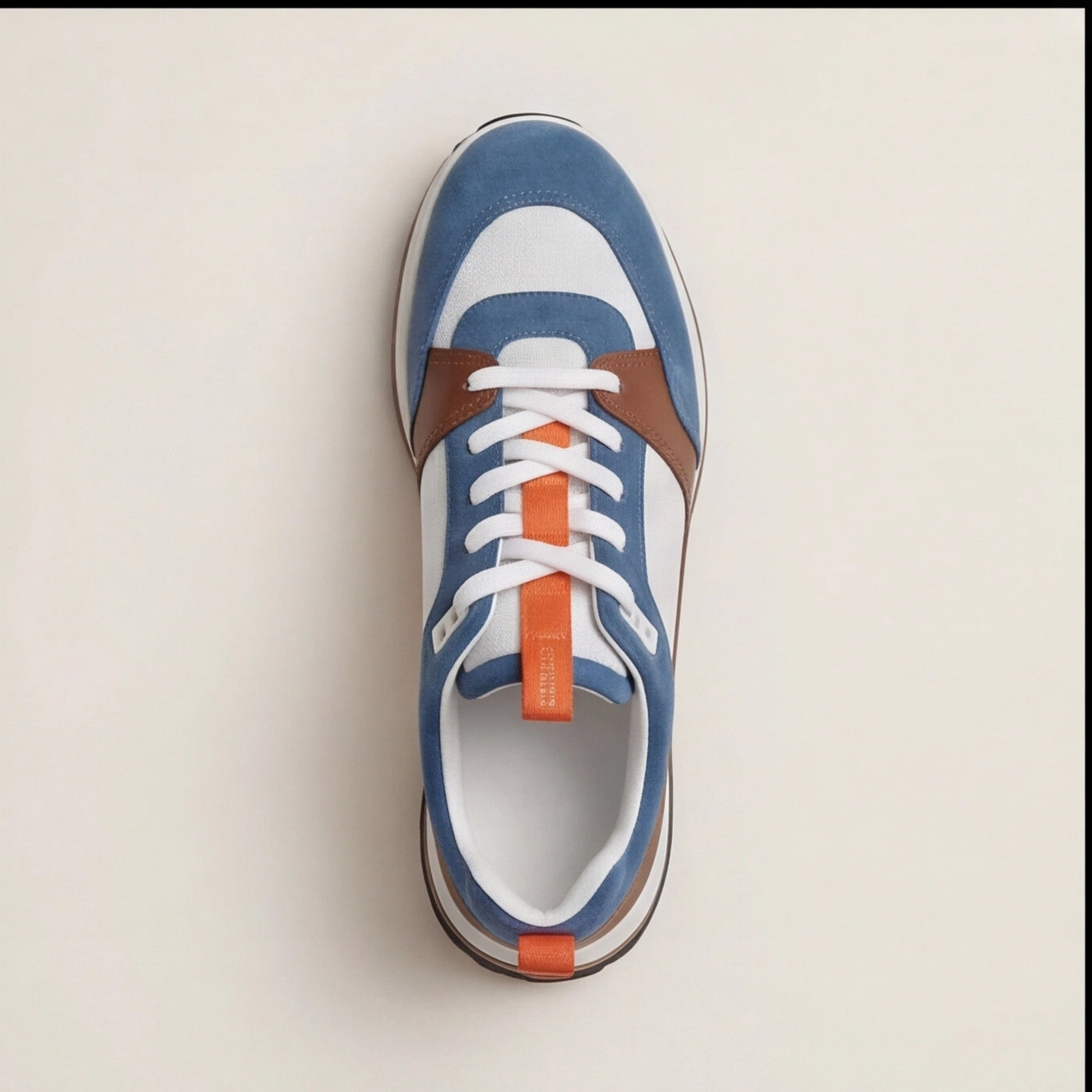 Hermès Trail Mix Suede Mesh Blue Brown