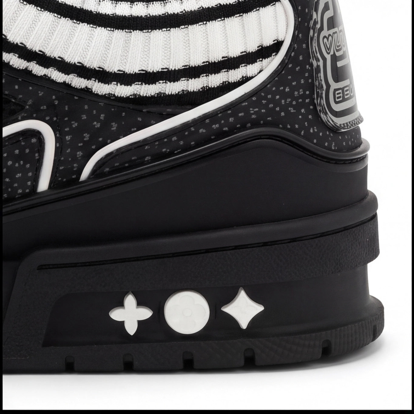 Noir Monogram Chunky Sneaker – Black Luxury Streetwear